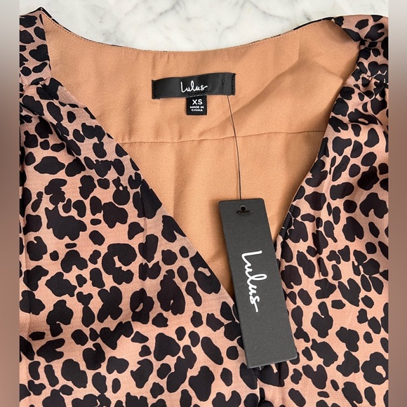 Lulu’s Black Leopard Babydoll Dress - Picture 5 of 6